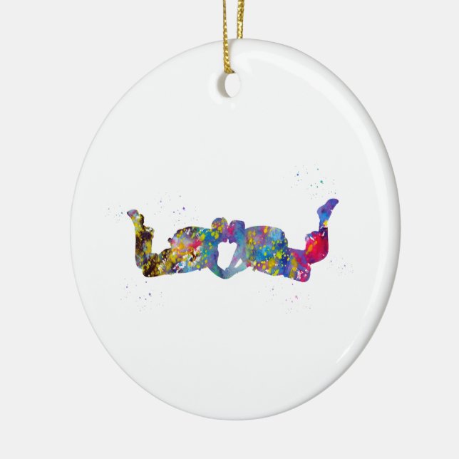 Adorno De Cerámica Skydiver de los pares (Izquierda)