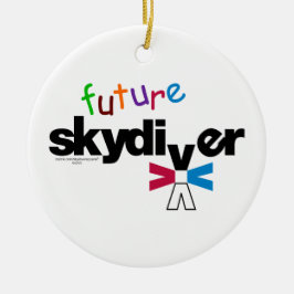 Adorno De Cerámica Skydiver futuro