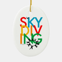 Adorno De Cerámica Skydiving