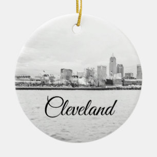 Adorno De Cerámica Skyline Cleveland Ohio
