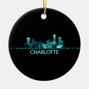 Adorno De Cerámica Skyline de Charlotte
