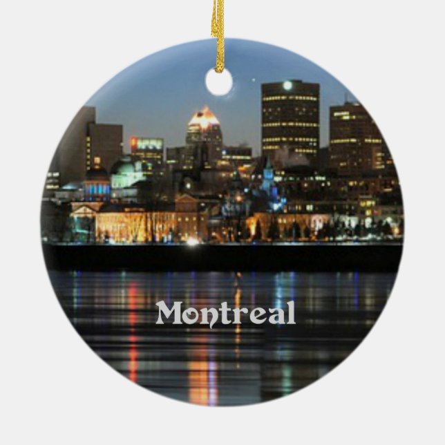 Adorno De Cerámica Skyline de Montreal (Atrás)