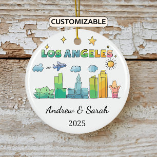 Adorno De Cerámica Skyline personalizada Los Angeles, California