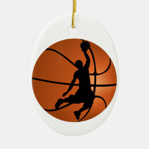 Adorno De Cerámica Slam Dunk Baloncestista