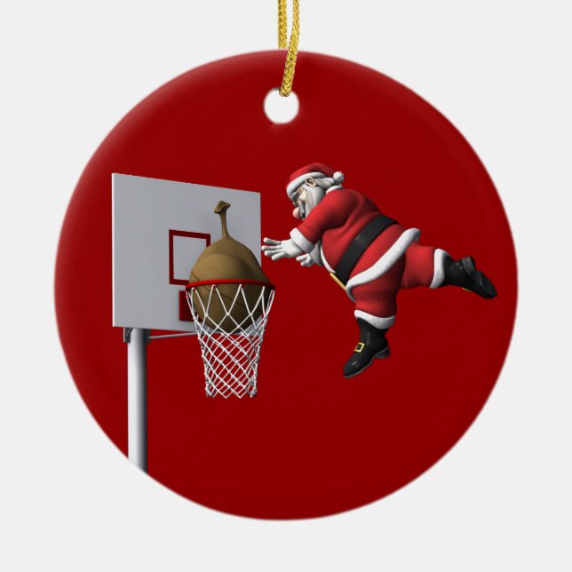 Adorno De Cerámica Slam Dunk Santa Claus (Frente)