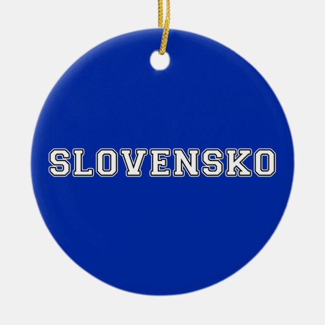 Adorno De Cerámica Slovensko (Frente)