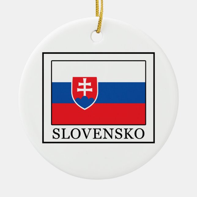 Adorno De Cerámica Slovensko (Frente)