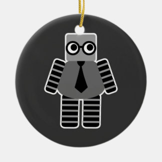 Adorno De Cerámica Smart Geek Robot