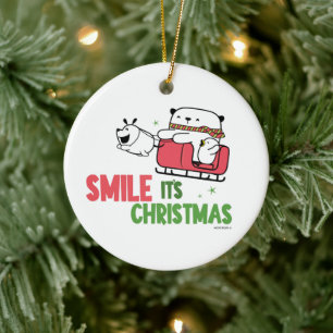 Adorno De Cerámica Smile, it's Christmas