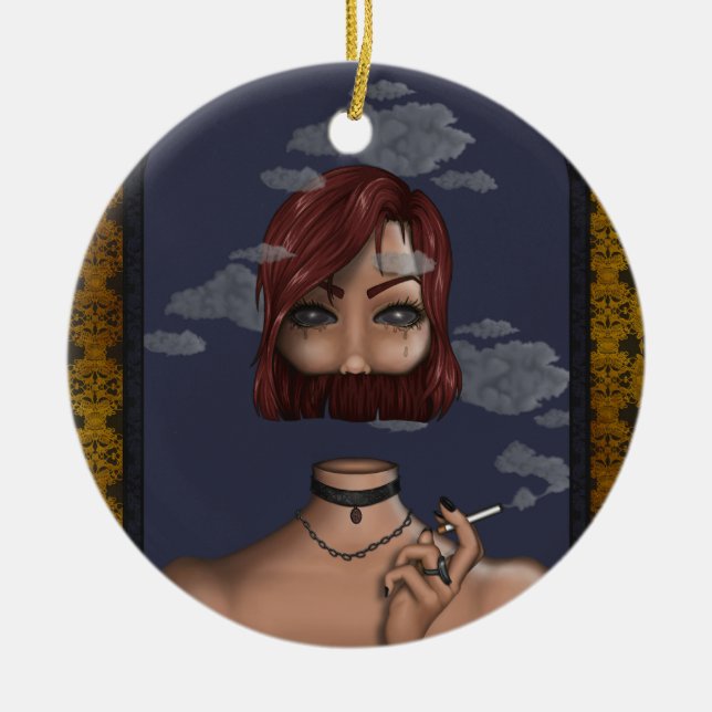 Adorno De Cerámica Smoke (Frente)