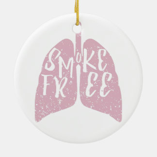 Adorno De Cerámica Smoke Free Lungs