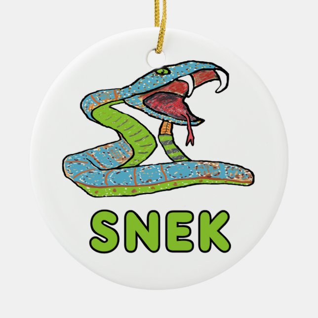 Adorno De Cerámica Snek (Serpiente) (Frente)