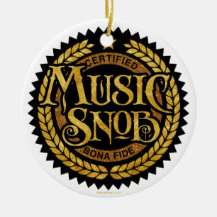 Adorno De Cerámica Snob de música - amante de la música divertida