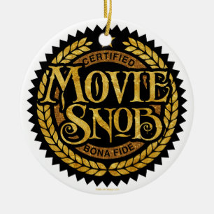 Adorno De Cerámica Snob de películas - amante de películas divertidas