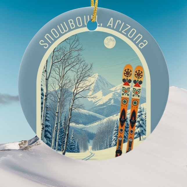 Adorno De Cerámica Snowbowl Arizona ski souvenir  (Subido por el creador)