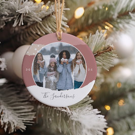 Adorno De Cerámica Snowdrit | Foto de bloques de colores personalizad