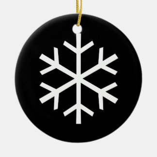 Adorno De Cerámica Snowflake