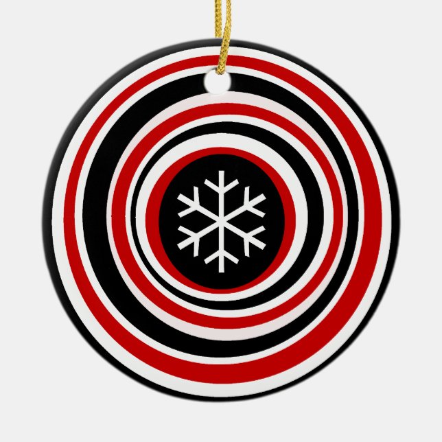 Adorno De Cerámica Snowflake (Frente)