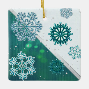 Adorno De Cerámica Snowflake 3D