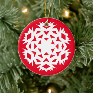 Adorno De Cerámica Snowflake No. 11