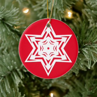 Adorno De Cerámica Snowflake No. 15
