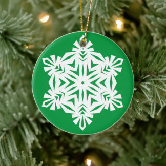 Adorno De Cerámica Snowflake No. 19