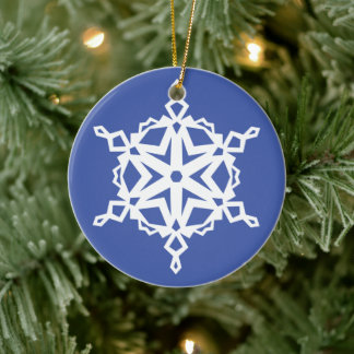 Adorno De Cerámica Snowflake No. 4