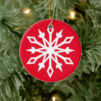 Adorno De Cerámica Snowflake No. 6