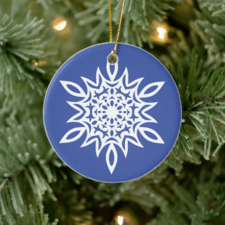 Adorno De Cerámica Snowflake No. 8