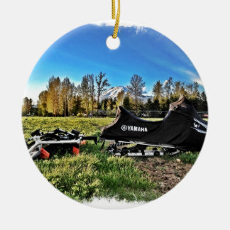 Adorno De Cerámica snowmobile