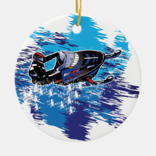Adorno De Cerámica Snowmobiler de Guay