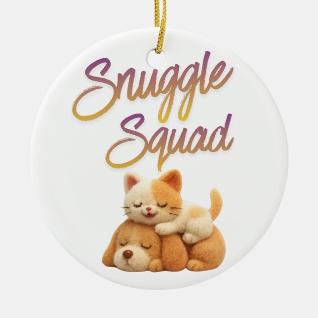Adorno De Cerámica Snuggle Squad  (Frente)