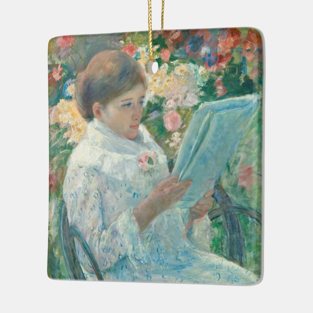 Adorno De Cerámica Sobre el balcón - Mary Cassatt - Bella Artes Repro (Izquierda)