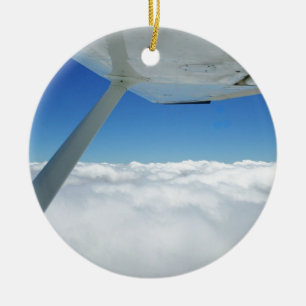 Adorno De Cerámica Sobre las nubes