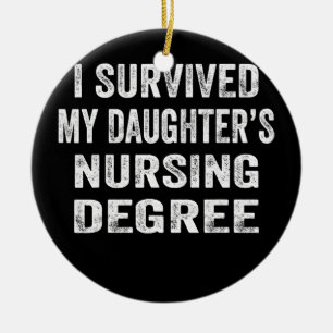 Adorno De Cerámica Sobreviví a la Enfermería del grado de Enfermer