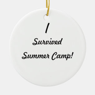 Adorno De Cerámica ¡Sobreviví el campamento de verano!