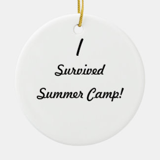 Adorno De Cerámica ¡Sobreviví el campamento de verano!