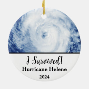 Adorno De Cerámica ¡Sobreviví! Huracán Helene 2024