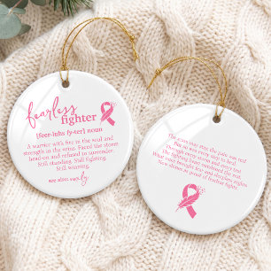Adorno De Cerámica Sobreviviente de cáncer de mama