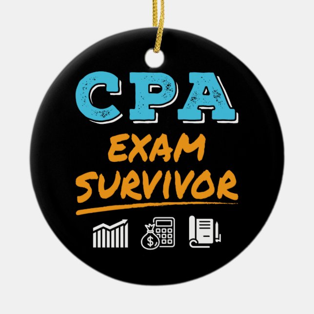 Adorno De Cerámica Sobreviviente del examen CPA (Frente)
