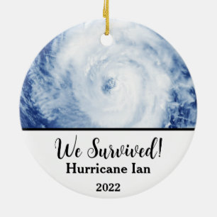Adorno De Cerámica ¡Sobrevivimos! Huracán Ian 2022