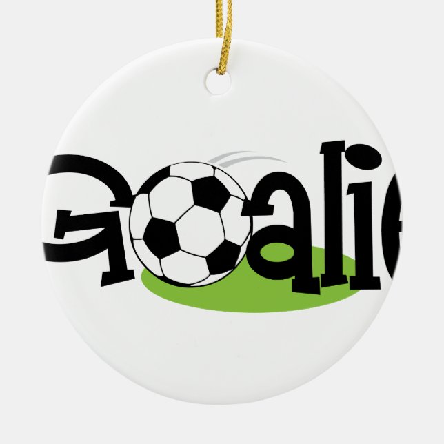 Adorno De Cerámica Soccer Goalie (Frente)