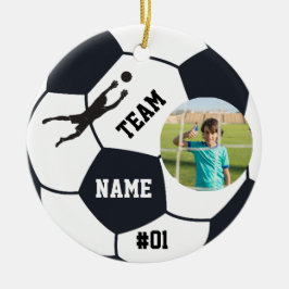 Adorno De Cerámica Soccer Goalie Ornament Goalkeeper Football Sports 