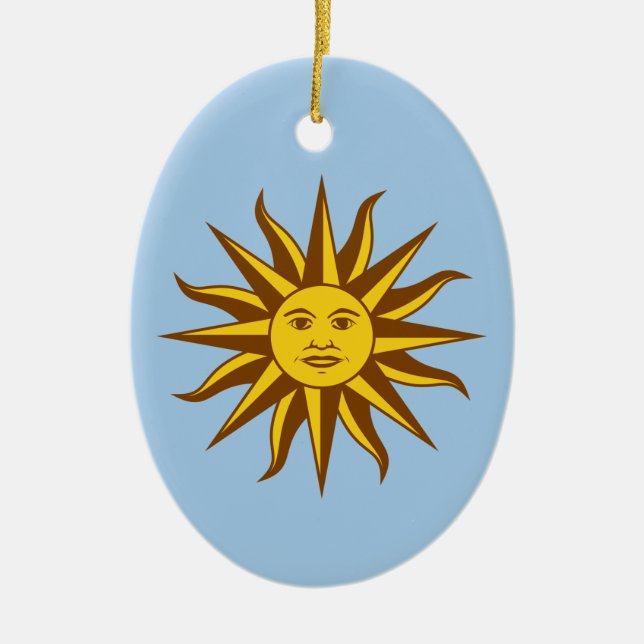 Adorno De Cerámica Sol de Mayo - URUGUAY (Frente)
