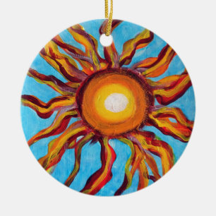Adorno De Cerámica Sol salvaje