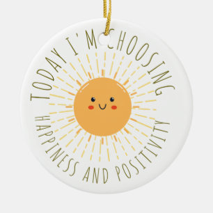 Adorno De Cerámica Sol sonriente lindo
