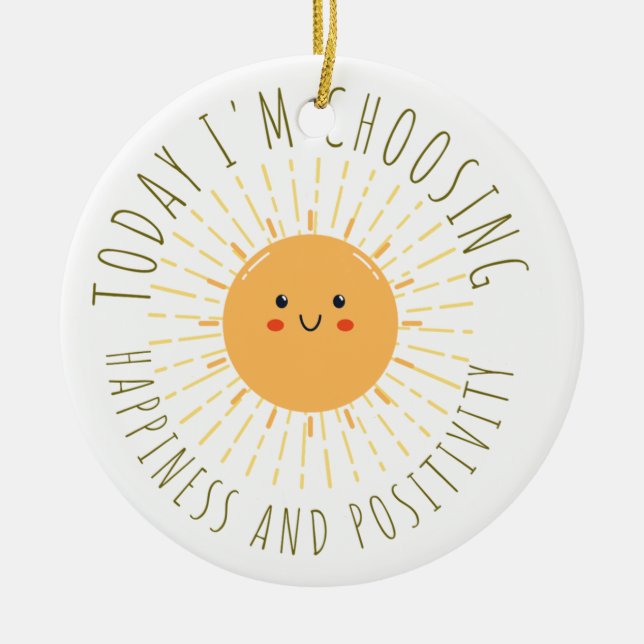 Adorno De Cerámica Sol sonriente lindo  (Frente)