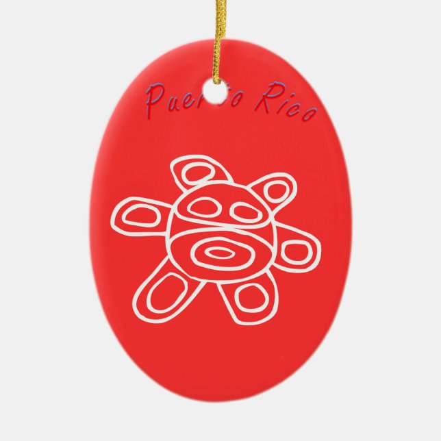 Adorno De Cerámica Sol Taino de Jayuya (Frente)