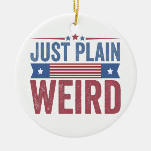 Adorno De Cerámica Solamente simple y rara bandera estadounidense en