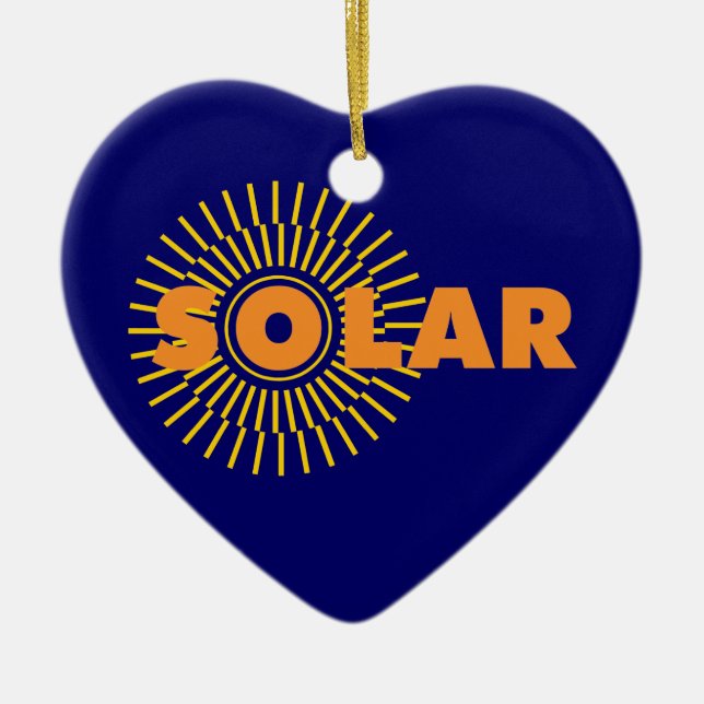 Adorno De Cerámica Solar Power Sun (Frente)